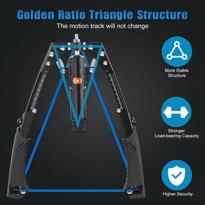 Upgrade 2-in-1 Hydraulic Power Twister with Wheels, Adjustable 22-440lbs Twister Arm Exerciser with Stretchable Handle, Home Chest Expander & Ab Roller Wheel for Muscle Training