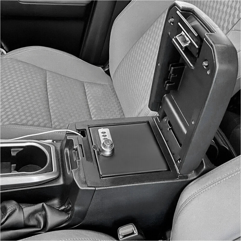 Teledu Center Console Safe Vault Storage Box For Toyota 2016-2022 Tacoma 00016-35986