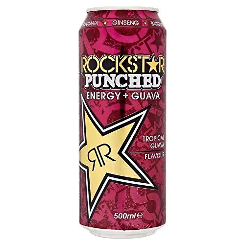 Rockstar Punched Guava Energy Drink (500ml) - Pack of 2