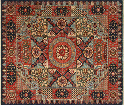 Aria Percival Blue/Red Rug, 8'2" x 9'11"