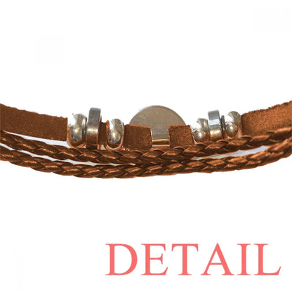 Urban Architectural Signs Symbolize Reflected Landscape Bracelet Wristband Leather Jewelry Ornament