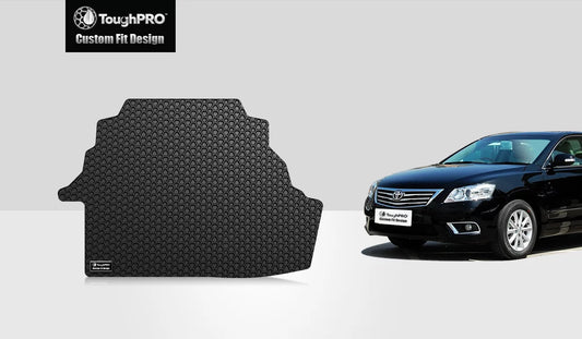 ToughPRO - Trunk Mat Compatible with TOYOTA Camry - All Weather Heavy Duty (Made in USA) - Black Rubber - 2011