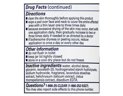 Clearasil Rapid Rescue Deep Treatment Acne Pads, 90 Count - Pack of 5