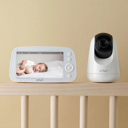 VAVA Video Baby Monitor, 5" 720P Handheld Screen and 2-Way Audio, Infrared Night Vision, Pink