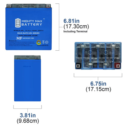 YB16CL-B GEL 12V 19AH Battery for Yamaha FZS, VXS, VXR 1800cc 09-12