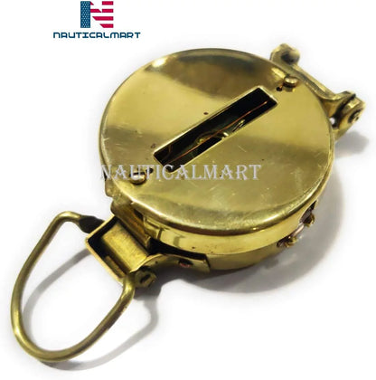 Classic Pocket Style Camping Old Fashioned Brass Military Compass Camping Travelling Equipment, Outdoor Navigational