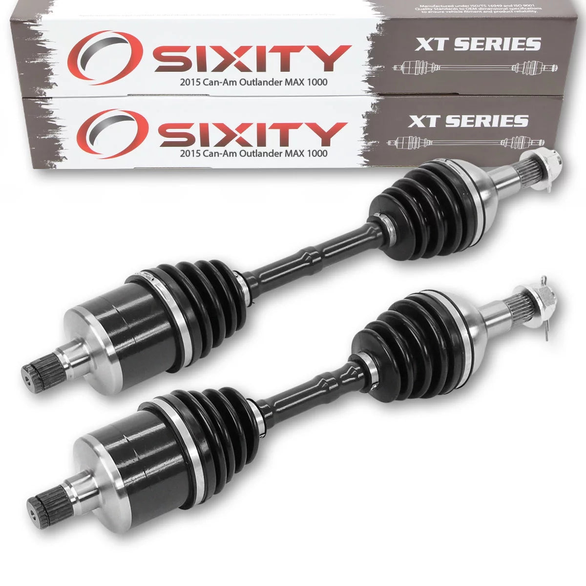 2 pc Sixity XT Rear Left Right Axle compatible with Can-Am Outlander MAX 1000 2015 - EFI 4X4