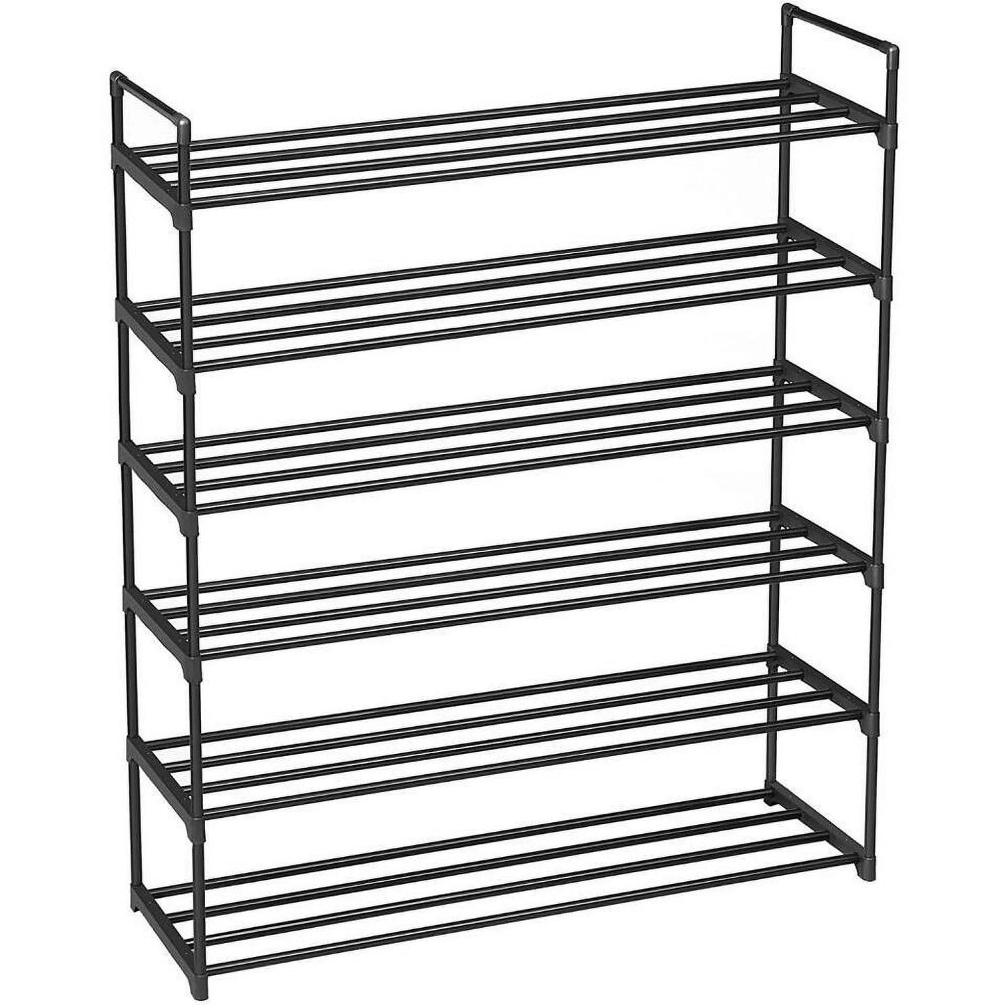 Shoe Rack Shoe Tower Shelf Storage Organizer Closet Metal Bench 6 Tier 30 Pairs