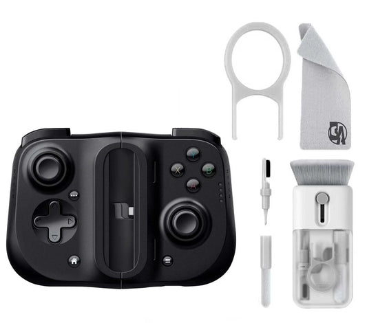 Razer - Kishi - Gaming Controller for iOS - Black With Cleaning Electric kit Bolt Axtion Bundle Used