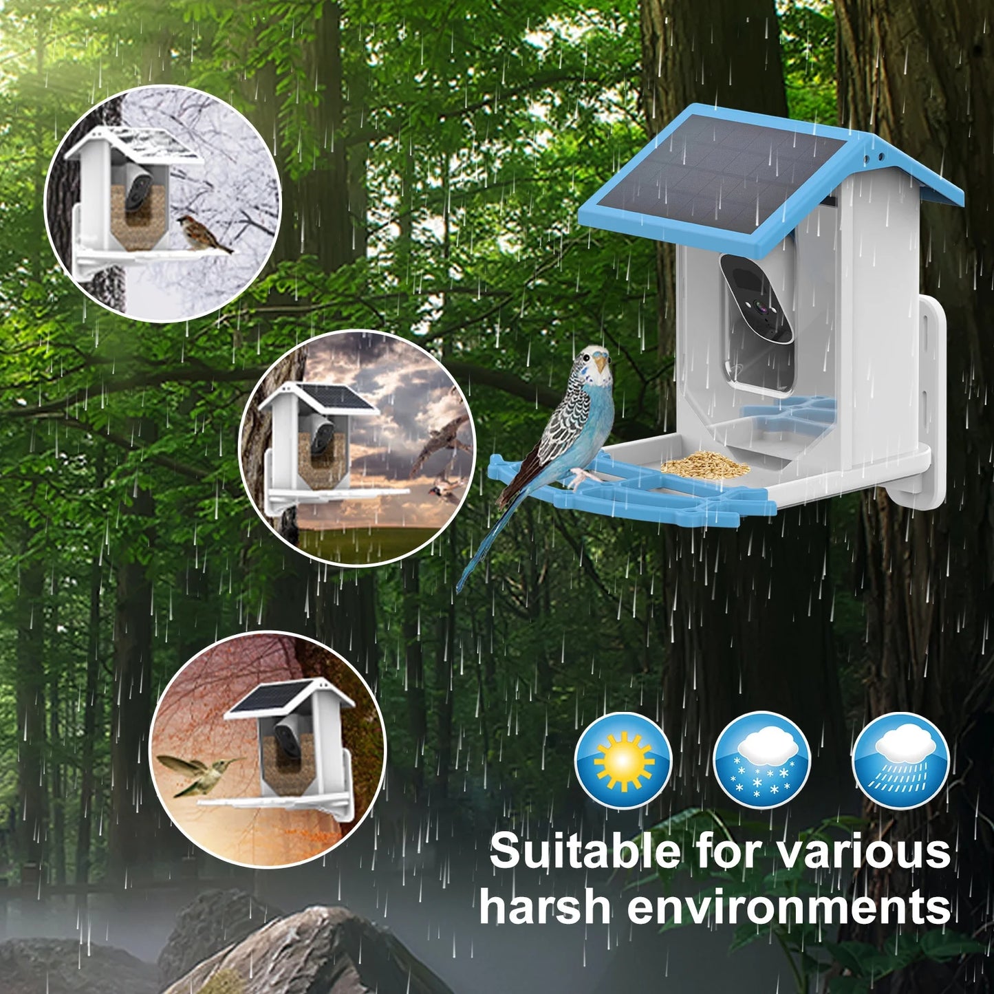 Arealer Surveillance camera,Ip66 Waterproof Feeder CameraCamera Real-time Smart Feeder Camera 1080p With WaterproofCamera LowLowSolar Camera Camera Vision