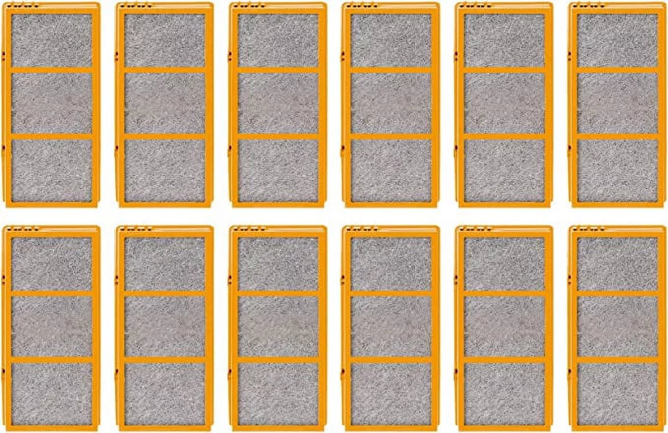 3-in-1 True HEPA Activated Carbon Air Filter Replacement Compatible with Holmes AER1 Smoke Grabber AER1 HAPF30AS-U4R Air Purifier - 1.2” x 10” x 4.6”, 12 Pack