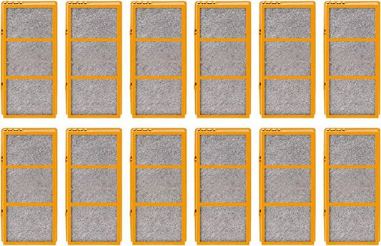 3-in-1 True HEPA Activated Carbon Air Filter Replacement Compatible with Holmes AER1 Smoke Grabber AER1 HAPF30AS-U4R Air Purifier - 1.2” x 10” x 4.6”, 12 Pack