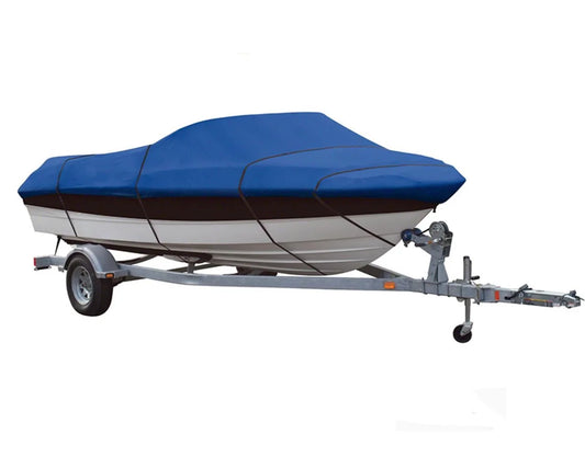 BLUE, GREAT QUALITY BOAT COVER Compatible for PROCRAFT BIG PRO 16 V ALL YEARS