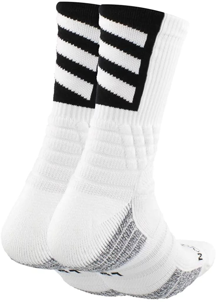 adidas Unisex-Adult Creator 365 Basketball Crew Socks (1-Pair) X-Large White/Black