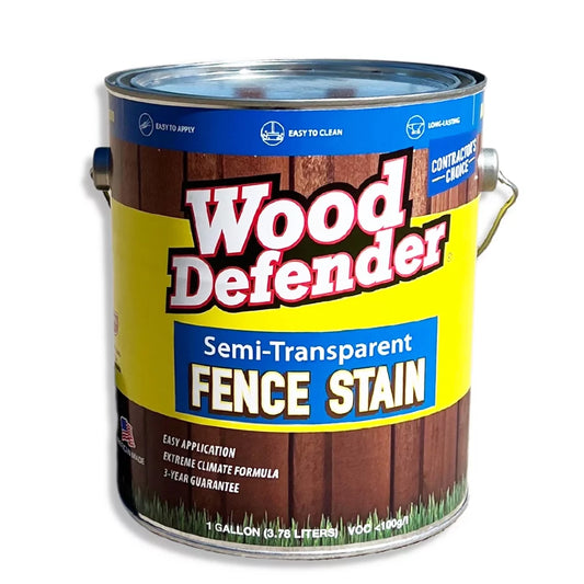 Wood Defender Semi-Transparent Fence Stain BLACK gallon