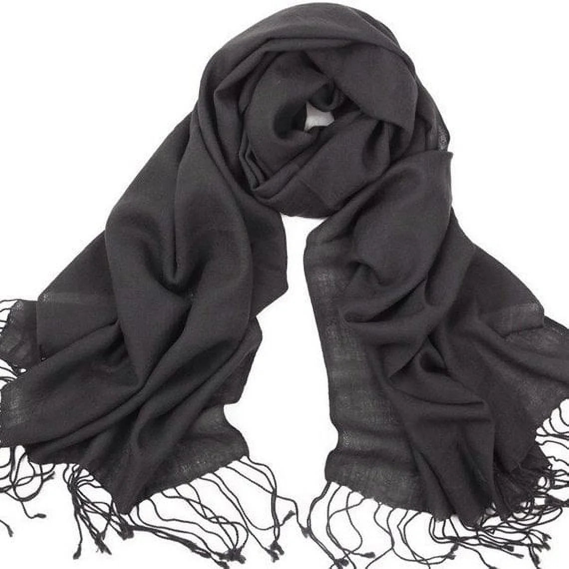 Set of 10 Dark Grey Pashmina Scarf Shawl, Bridesmaid Shawl, Bridal Wrap, Wedding Shawl