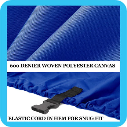 BLUE, GREAT QUALITY BOAT COVER Compatible for DYNASTY REGENCY 190 GRAND SPORT I/O 1990-1994