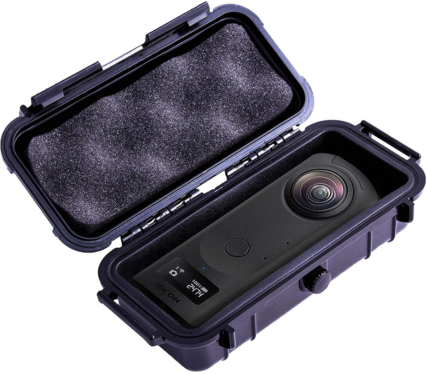 7 inch Waterproof 360 Action Camera Case Compatible with Ricoh Theta Z1 360 Degree Camera, Case Only