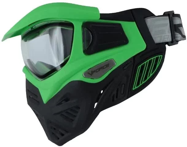 V-Force Grill 2.0 Mask Paintball Goggle w Clear Thermal Lens - Venom Green Black