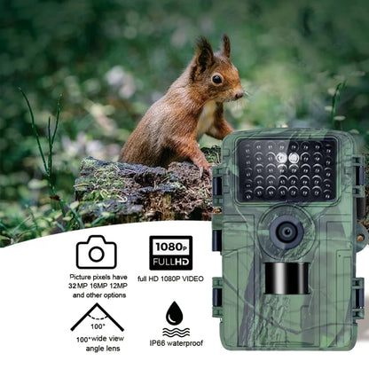 Wildlife Hunting Camera 32MP 4K HD Activated Trail Hunting Camera WIFI Bluetooth Waterproof Wifi Hunting Camera Outdoor IR Night Vision Motion