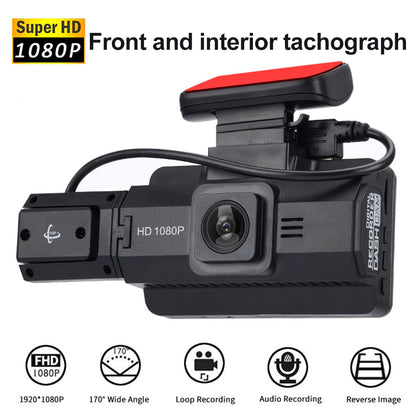 Virwir Car Dash Cam 1920x1080P FHD Front and Rear Dash Cam Dual Cam Car DVR Night Vision Parking Mode Loop Recording