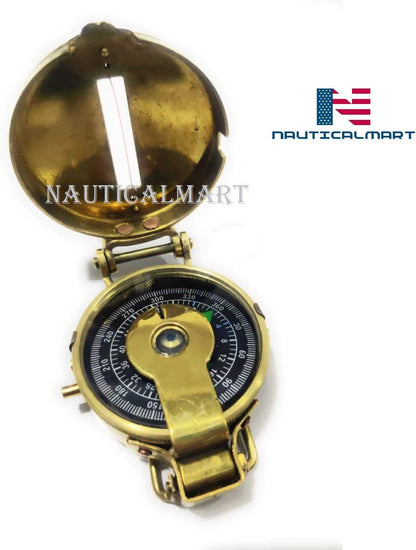 Classic Pocket Style Camping Old Fashioned Brass Military Compass Camping Travelling Equipment, Outdoor Navigational