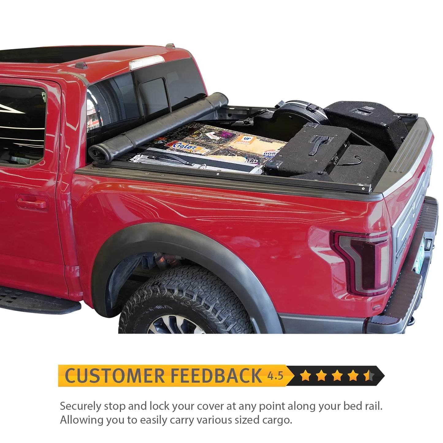 XTWEEX Soft Roll Up Truck Bed Tonneau Cover Fits 2002-2023 Dodge Ram 1500 | 2003-2023 Ram 2500 3500 | 2019+ Ram 1500 Classic Body(Not for New Body) 6.4 FT Bed W/O Rambox