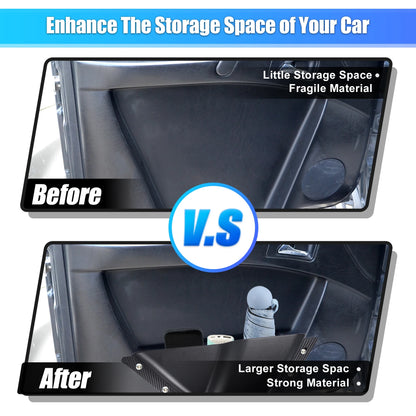 Unique Bargains 1 Pair Front Door Storage Pockets Panels Organizer Box for Ford Bronco 2021 2022 2/4 Door Accessories