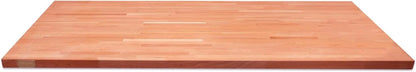 Butcher Block Counter Top, Grown Cherry Solid Hardwood Countertop, Wood Slabs For Kitchen, Reversible, Both Side Polished, Prefinished With Food-Safe Oil, 1.5" Thickness, 24" L X 25" W