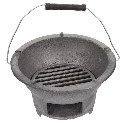 Cast Iron Barbecue Stove Outdoor BBQ Charcoal Stove Camping Barbecue Tool