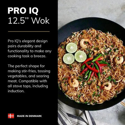 ScanPan PRO IQ Black Cast Aluminum 12.5 Inch Wok