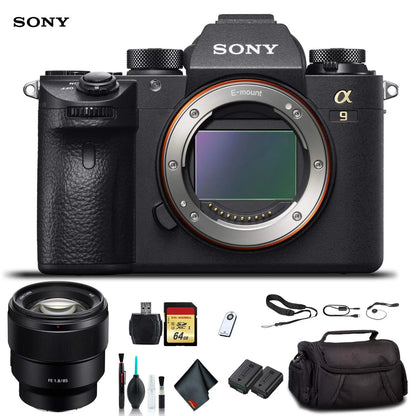 Sony Alpha a9 Mirrorless Camera ILCE9/B With Sony FE 24-70mm Lens, Soft Bag, Additional Battery, 64GB Memory Card, Card Reader , Plus Essential Accessories