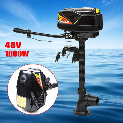 4.0HP 1000W Outboard Trolling Motor Brushless Fishing Boat Engine Jet Pump