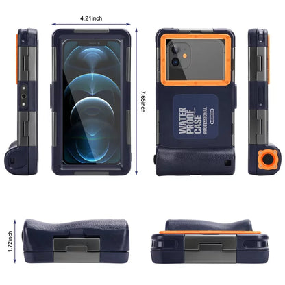 UrbanX Professional [15m/50ft] Swimming Diving Surfing Snorkeling Photo Video Waterproof Protective Case Underwater Housing for Panasonic Eluga I7 (2019) And all Phones Up to 6.9 Inch LCD with Lanyard