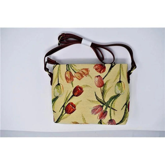 Tapestry Cross-Body Small Purse - Tulip