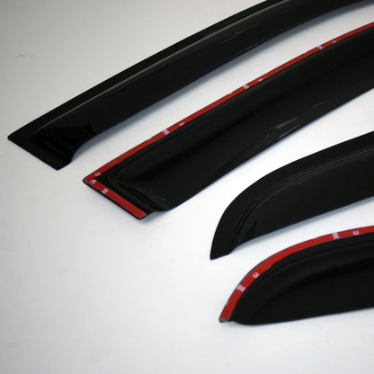 TuningPros WV2M-522 Outside Mount 2.0mm Window Visor Deflector 4 Pcs Set For 2008-2011 Subaru Outback Sport