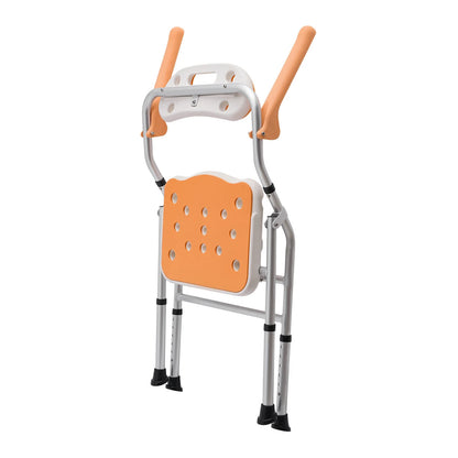 330lb Shower Stool Saddle Tub Bench Folding Bath Chair for Seniors Handicap Adults