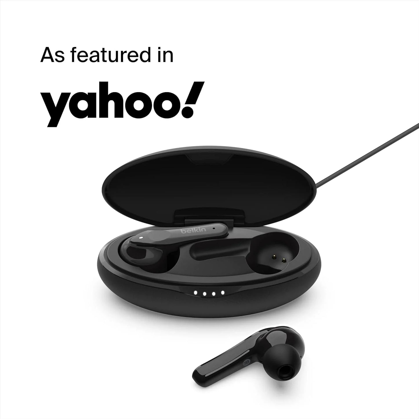 Belkin Earbuds, SOUNDFORM Move True Bluetooth Earphones with Touch Controls, IPX5 Certified, Sweat