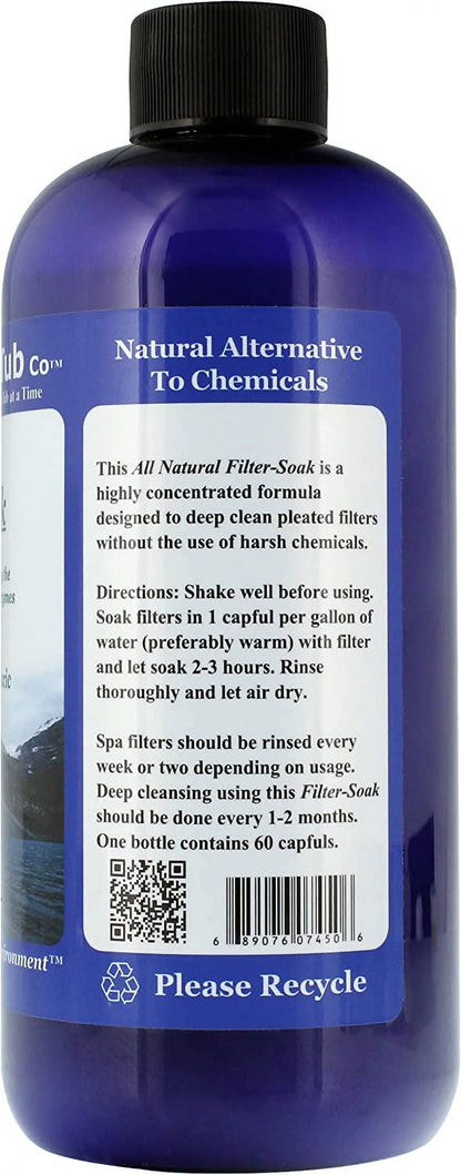 The Natural Hot Tub Company all natural filter soak for pool and spa filters it's the natural solution.