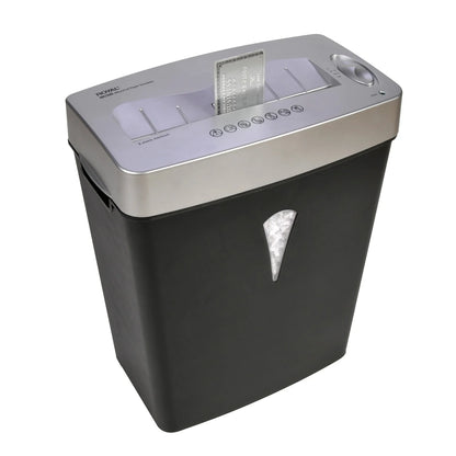 Royal MC500 Paper Shredder - Micro Cut - 5 Per Pass - for shredding Paper, Credit Card - 0.157" x 0.394" Shred Size - 4 gal Wastebin Capacity - Black, Silver