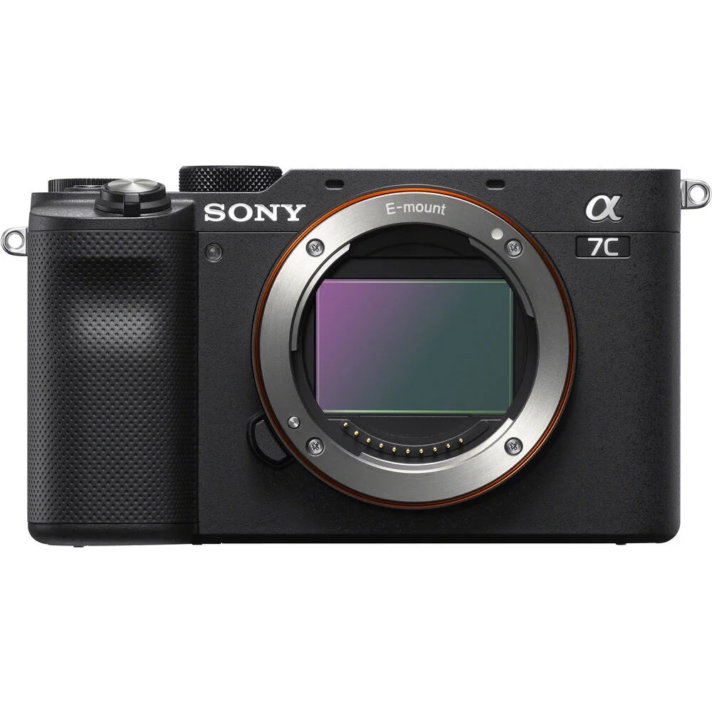 Sony a7C Mirrorless Camera (Black) with 28-60mm Lens+24mm f/2.8 G Lens +Flash- Kit