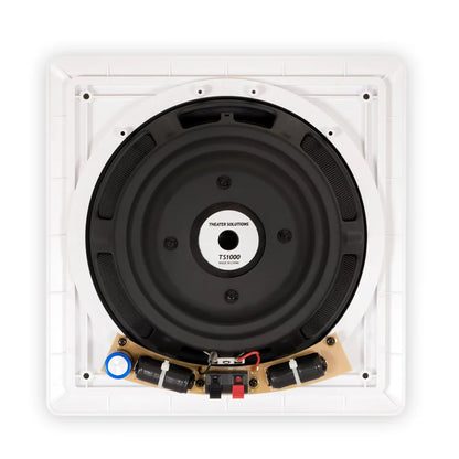 Theater Solutions TS1000 Flush Mount 10" Subwoofer Speaker and Amp Set