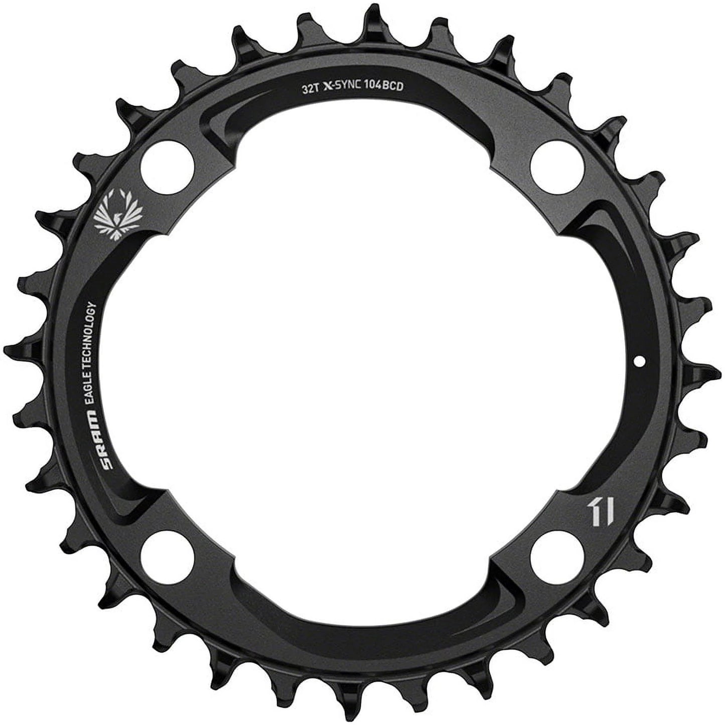 SRAM X-Sync 2 Eagle Chainring - 32t, 104mm BCD, 12-Speed, Aluminum, Black (Mahle)