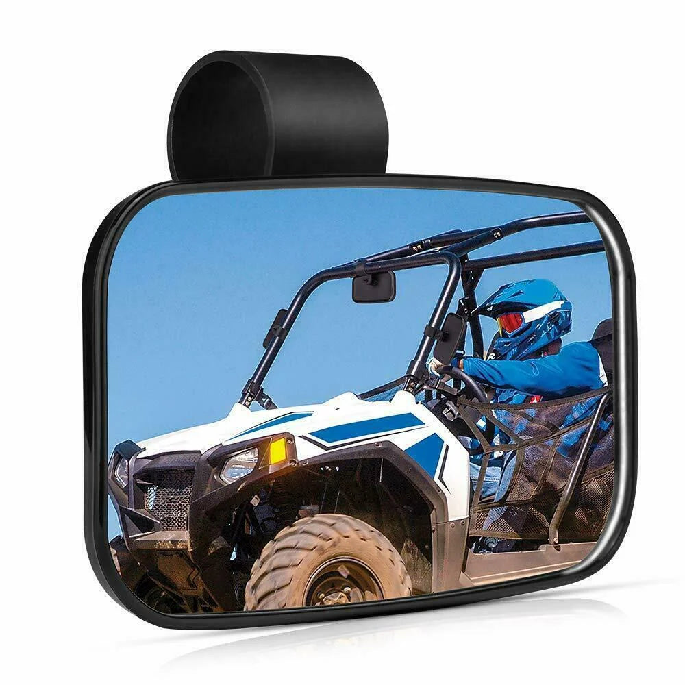 UTV Rear View Mirrors Set 1.75"-2" Bar Clamp Center Mirrors Compatible with Polaris RZR 900 1000 Can-Am X3