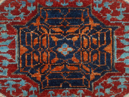 Aria Anny Red/Blue Runner, 2'9" x 12'0"