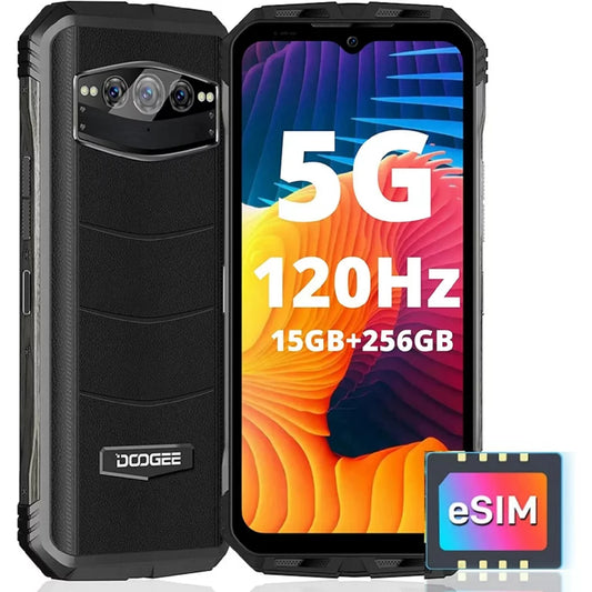 Restored DOOGEE V30 Rugged Smartphone(2023) 5G 15GB+256GB Rugged Phone Unlocked, Android 12, 108(MP) Triple Camera, Night Vision, NFC, OTG (Refurbished)