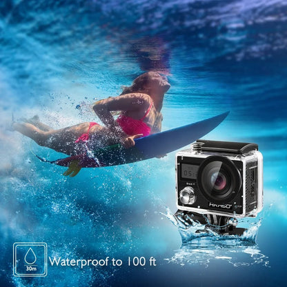 AKASO Brave 4 Waterproof Sports Action Camera Full HD 4K 20MP with Wi-Fi (Black)