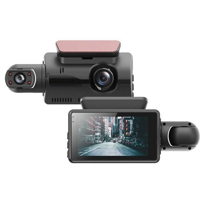 1080P WIFI Dash Cam Front And Rear And Interior 3 Cameras With GPS Dual Lens Car DVR Night DashCam Vehicle Camera Auto