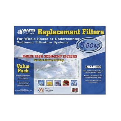 Watts Premier 5 Piece Whole House Replacement Filters Set