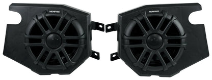 (2) Memphis Audio RZR65FE Pods+LED Tower Speakers+Amp For 2014+ Polaris RZR